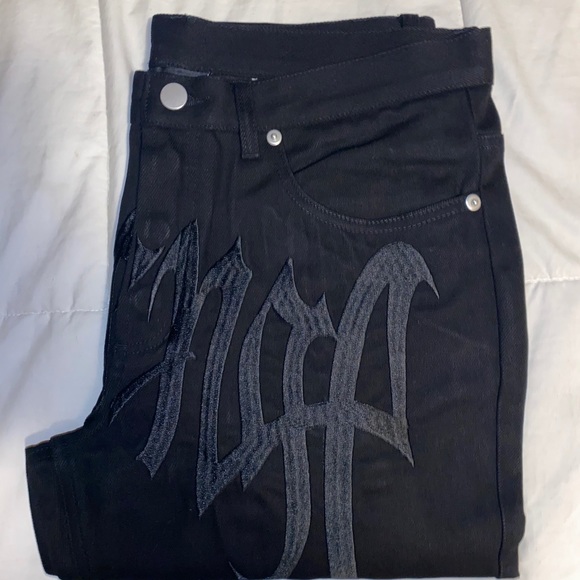 Revenge Denim Jeans Embroidered 